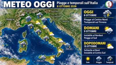 Meteo Italia tra piogge e temporali fino a sabato domenica possibile svolta