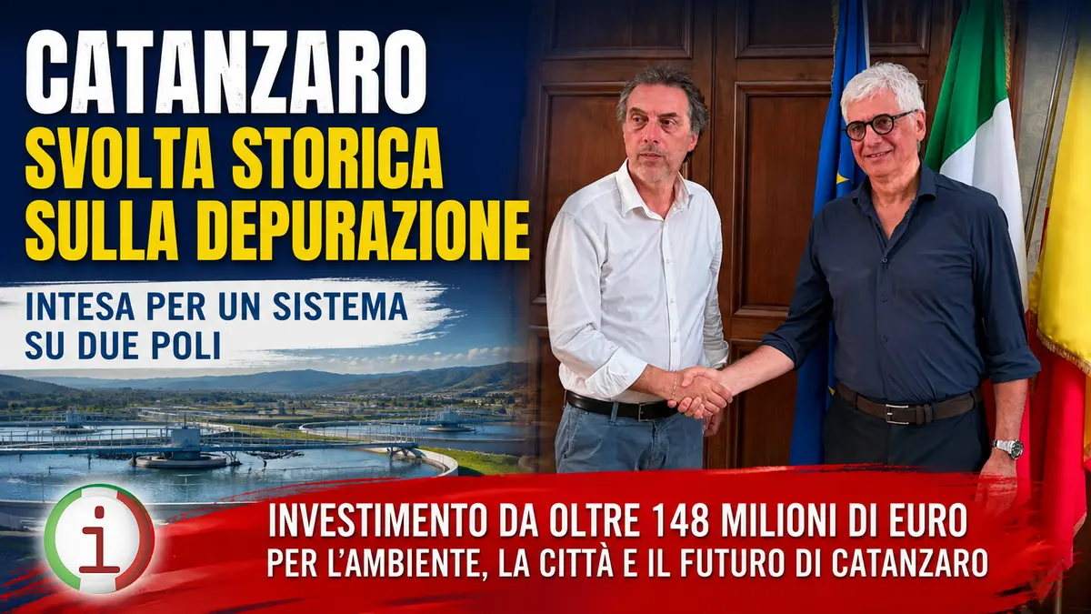 Catanzaro cambia volto alla depurazione, progetto da 148 milioni tra Germaneto e Castace