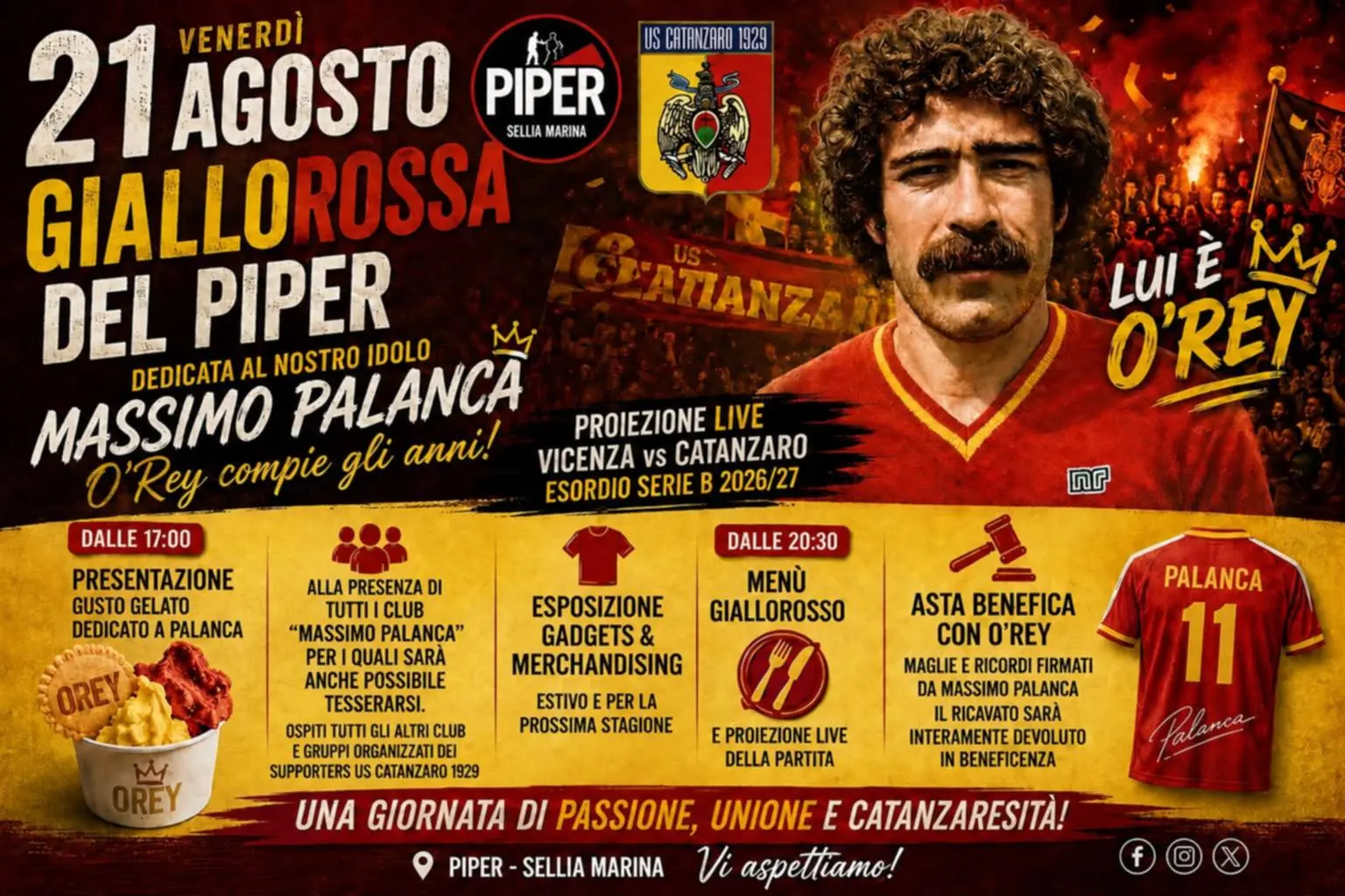Tifo, beneficenza e "Catanzaresità": a Sellia Marina una festa speciale nel nome di Palanca