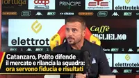 Catanzaro calcio, Polito difende il mercato e rilancia la squadra: ora servono fiducia e risultati. Video
