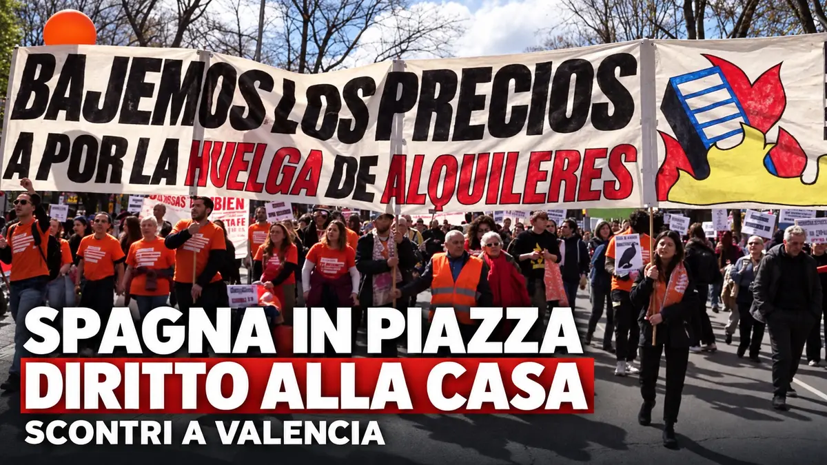 Spagna in piazza per il diritto alla casa, scontri a Valencia