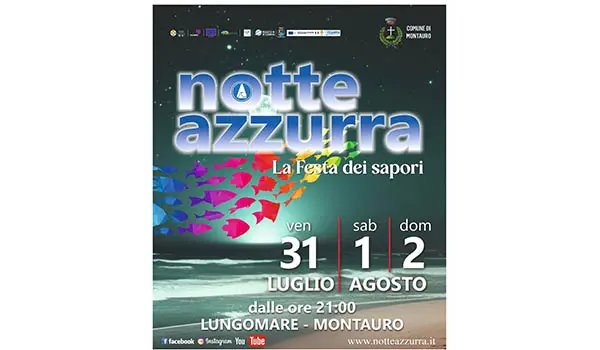 La Notte Azzurra 2026, svelato il programma musicale: tre serate di live sul lungomare di Montauro 