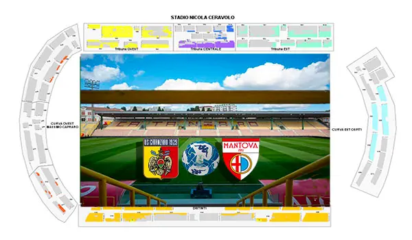 Calcio Serie B, 14ª giornata: Catanzaro-Mantova, tutte le informazioni sui biglietti
