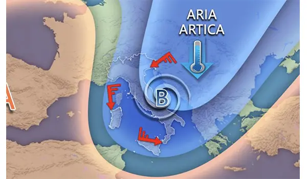 Meteo Italia: nuovo vortice tra giovedì e venerdì con piogge, vento forte e neve a bassa quota