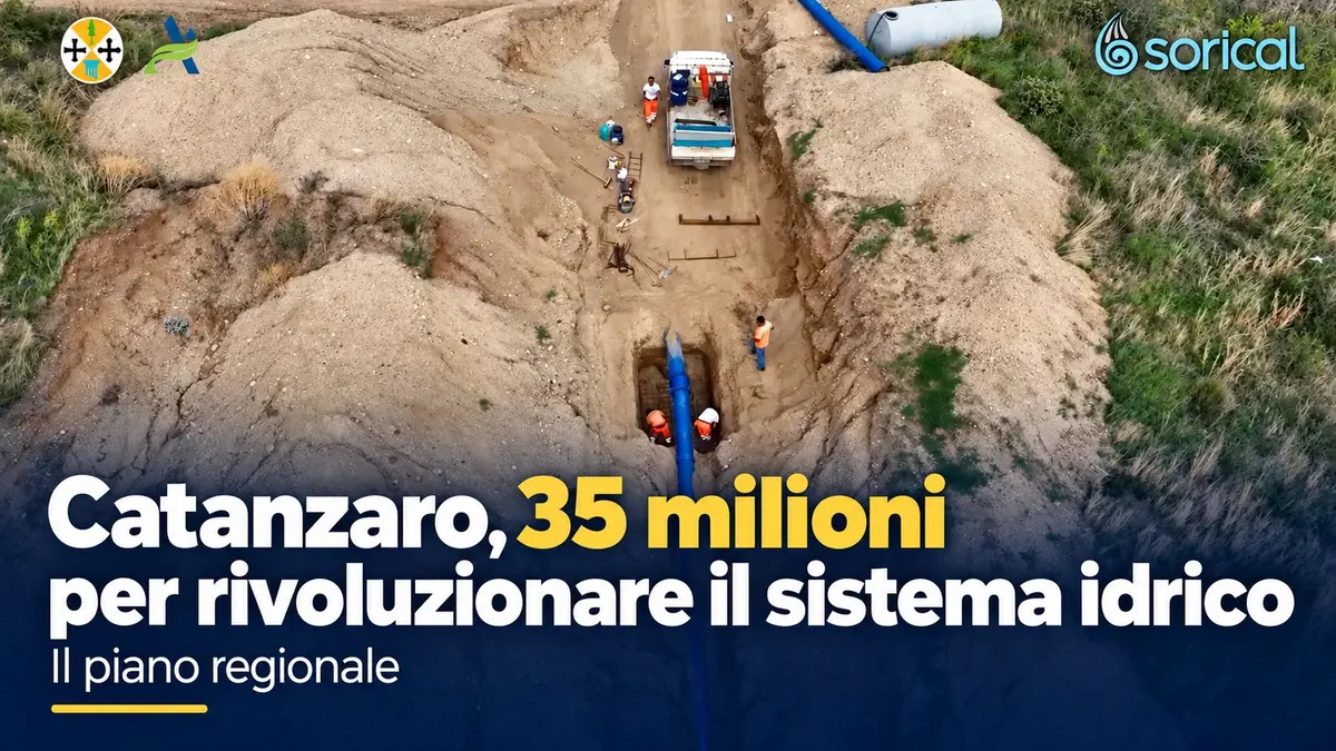 Catanzaro, 35 milioni per rivoluzionare il sistema idrico: il piano regionale. Video
