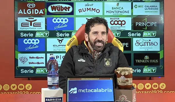 Catanzaro-Pisa, Mister Caserta: "Prestazione straordinaria, meritavamo di più” (Video)