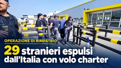 Operazione di rimpatrio: 29 stranieri espulsi dall'Italia con volo charter