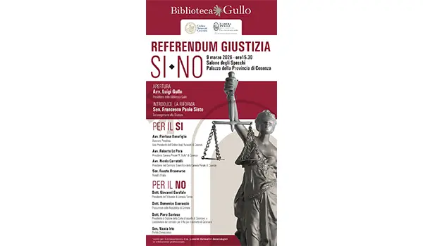 Biblioteca Gullo riaccende il confronto nazionale sul Referendum Giustizia 