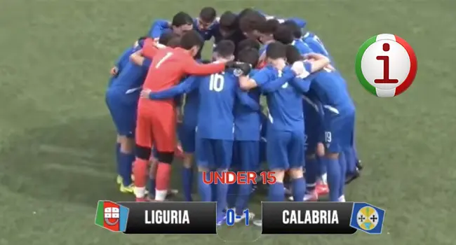 Torneo delle Regioni 2026 Under 15: Liguria - Calabria 0-1, decide Sapone con una punizione capolavoro. Video