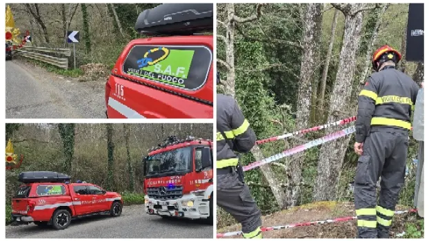 Padre e figlio precipitano da una scarpata con il monopattino: intervento dei Vvf nel Cosentino