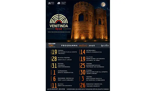 Scolacium ON 2026 accende l’estate calabrese con VENITINDA FEST tra archeologia, spettacoli e cultura