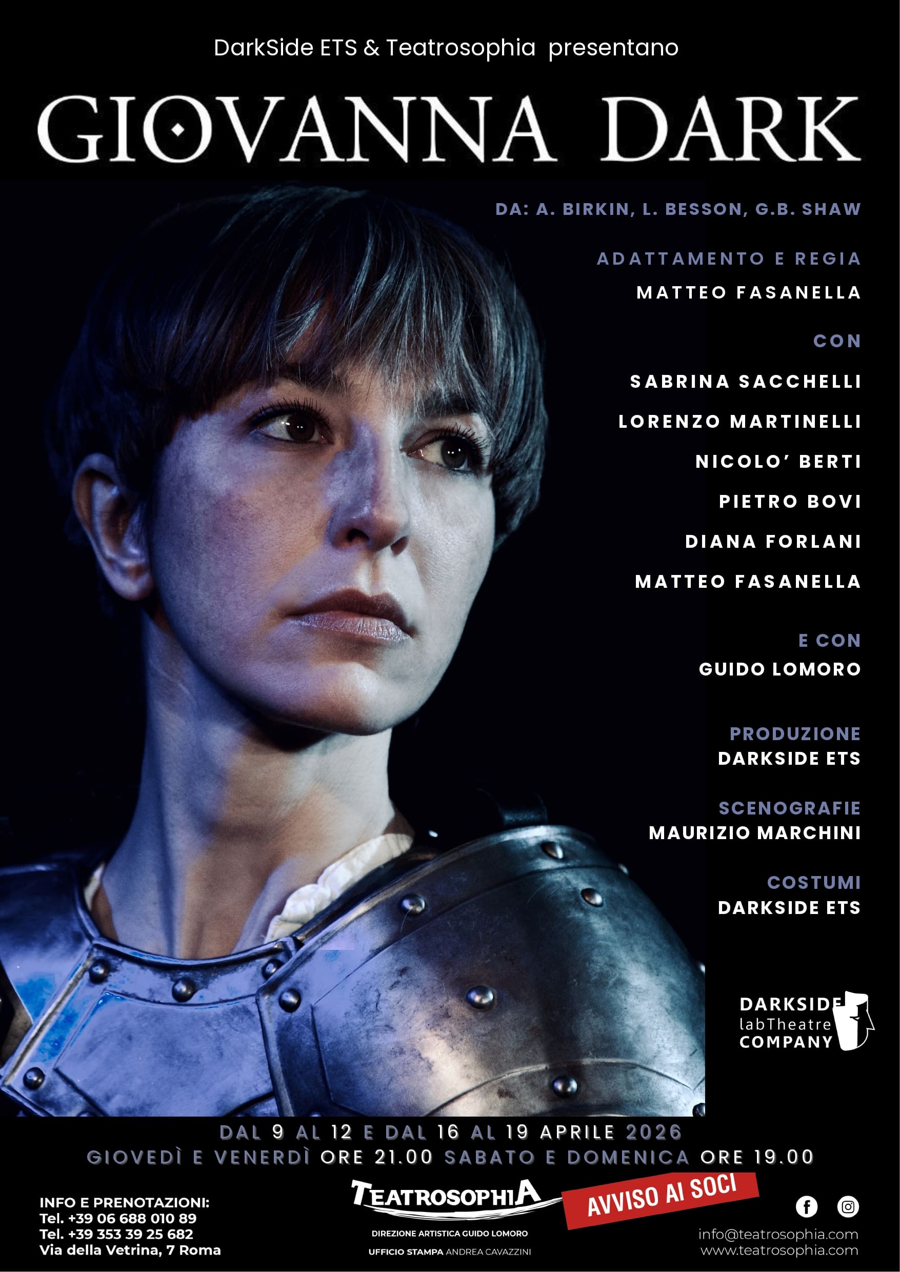 GIOVANNA DARK a Teatrosophia