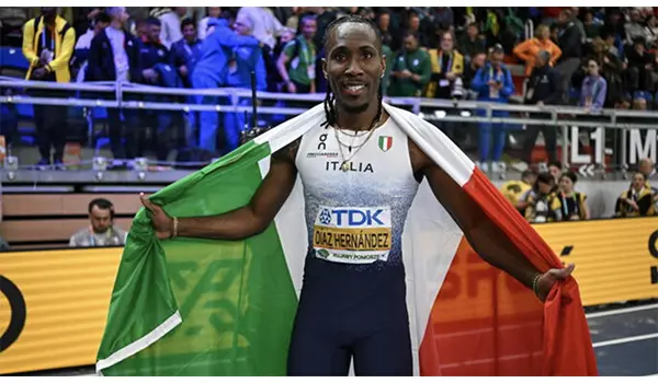 Trionfo azzurro a Torun: Andy Diaz oro mondiale nel salto triplo