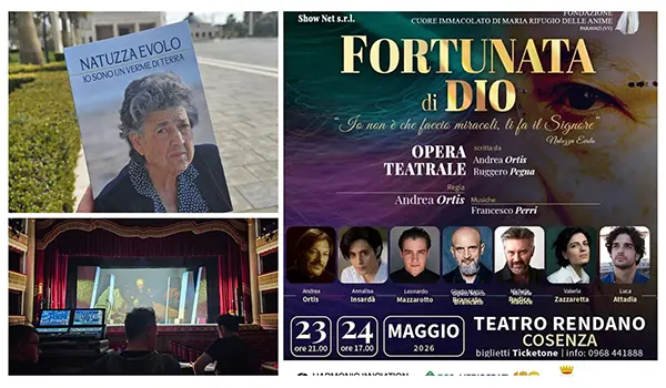 Domani e domenica al teatro rendano di cosenza la prima dell’opera teatrale “fortunata di dio”,  Sulla vita di Natuzza Evolo “Serva di Dio”