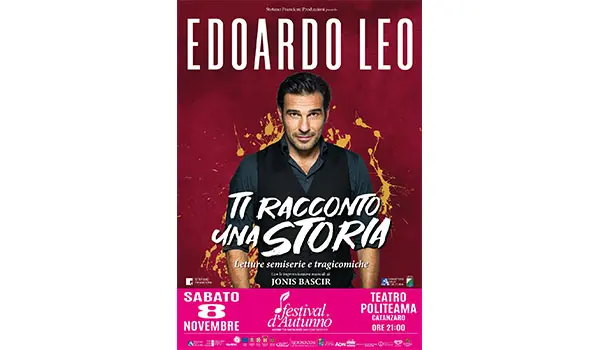 Edoardo Leo chiude la XXII edizione del Festival d’Autunno con “Ti racconto una storia”