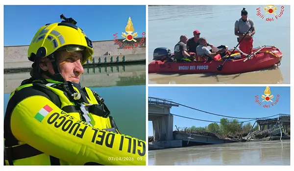 Vvf Calabria impegnati nelle ricerche di disperso in Molise.