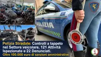 Polizia Stradale, controlli nel settore automobilistico in Calabria: 22 denunce e sanzioni per oltre 100mila euro