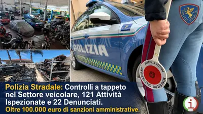 Polizia Stradale, controlli nel settore automobilistico in Calabria: 22 denunce e sanzioni per oltre 100mila euro