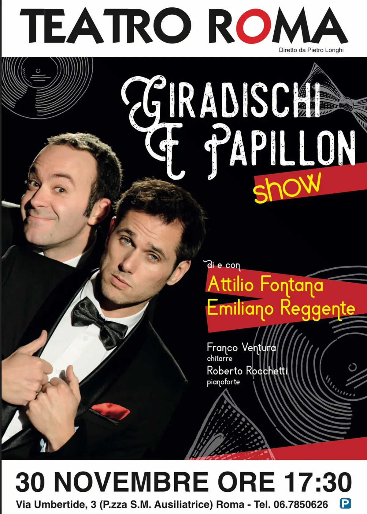 "GIRADISCHI E PAPILLON SHOW" AL TEATRO ROMA