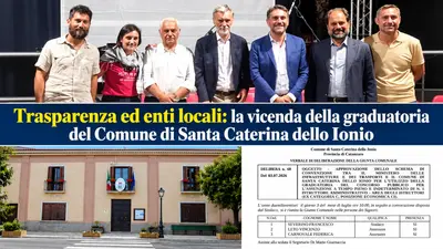 Trasparenza ed enti locali: la vicenda della graduatoria del Comune di Santa Caterina dello Ionio