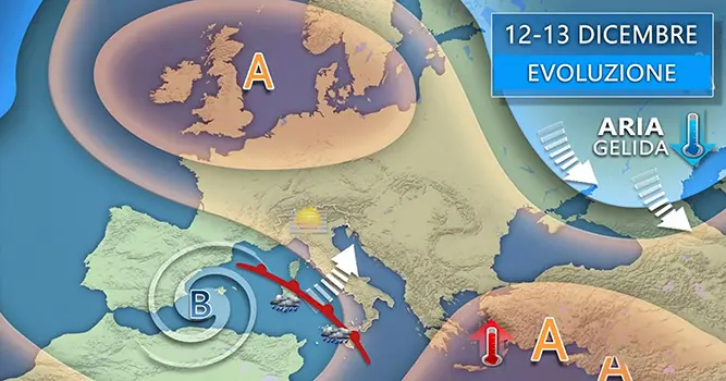  Meteo: Santa Lucia con nuove piogge e temporali, ecco le aree interessate