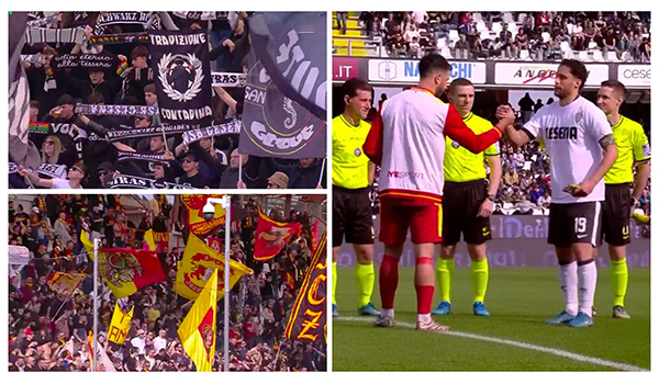 Cesena-Catanzaro 3-1. Una magia di Liberali, poi il sorpasso ad opera di Cerri, Piacentini e Berti.