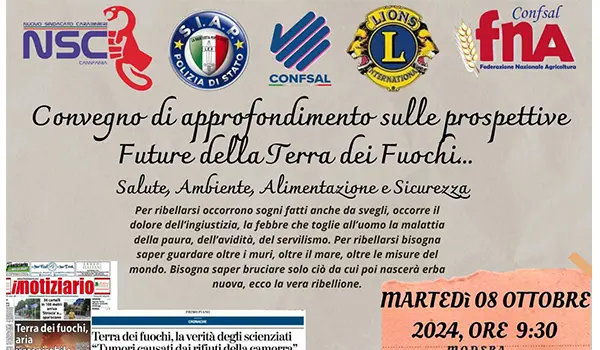 Convegno a Maddaloni: Prospettive future per la Terra dei Fuochi