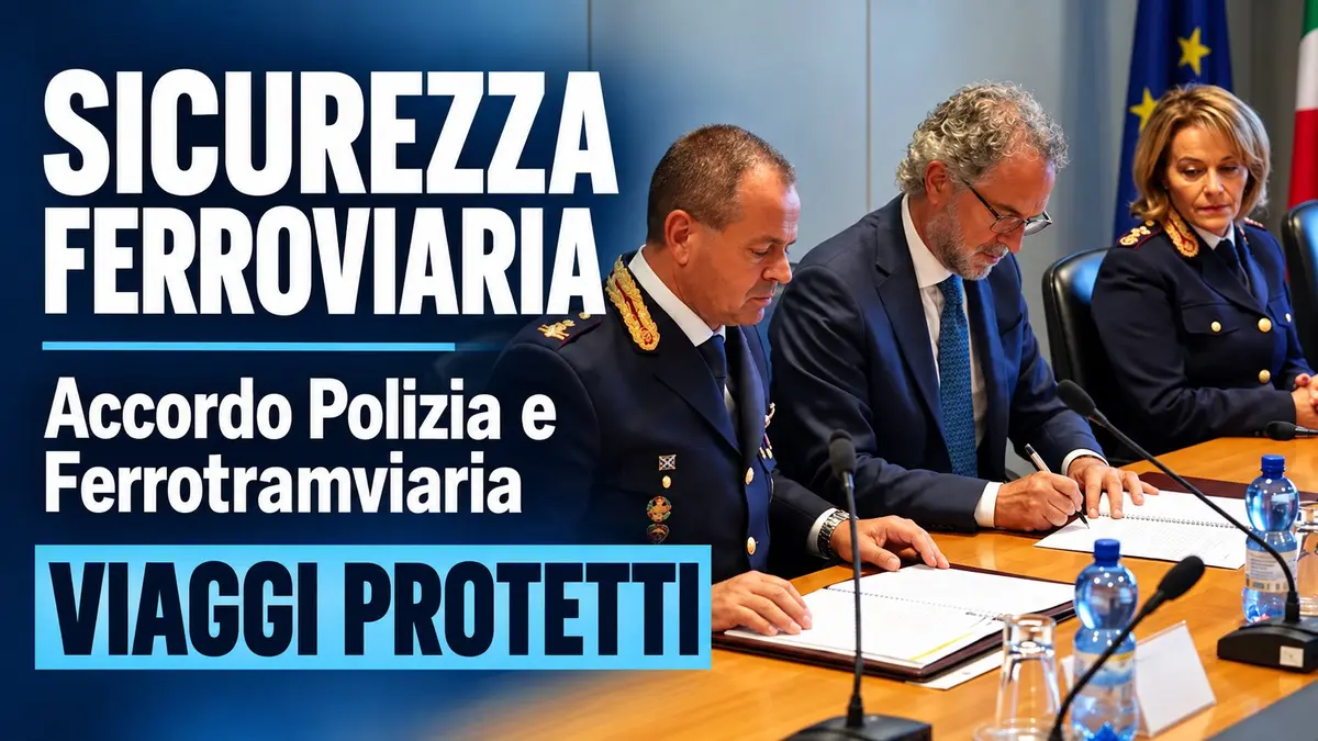 Sicurezza Ferroviaria: Accordo Polizia e Ferrotramviaria per Viaggi Protetti