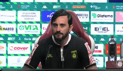 Reggiana-Catanzaro 2-2, le parole di mister Aquilani. Video