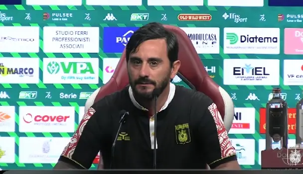 Reggiana-Catanzaro 2-2, le parole di mister Aquilani. Video