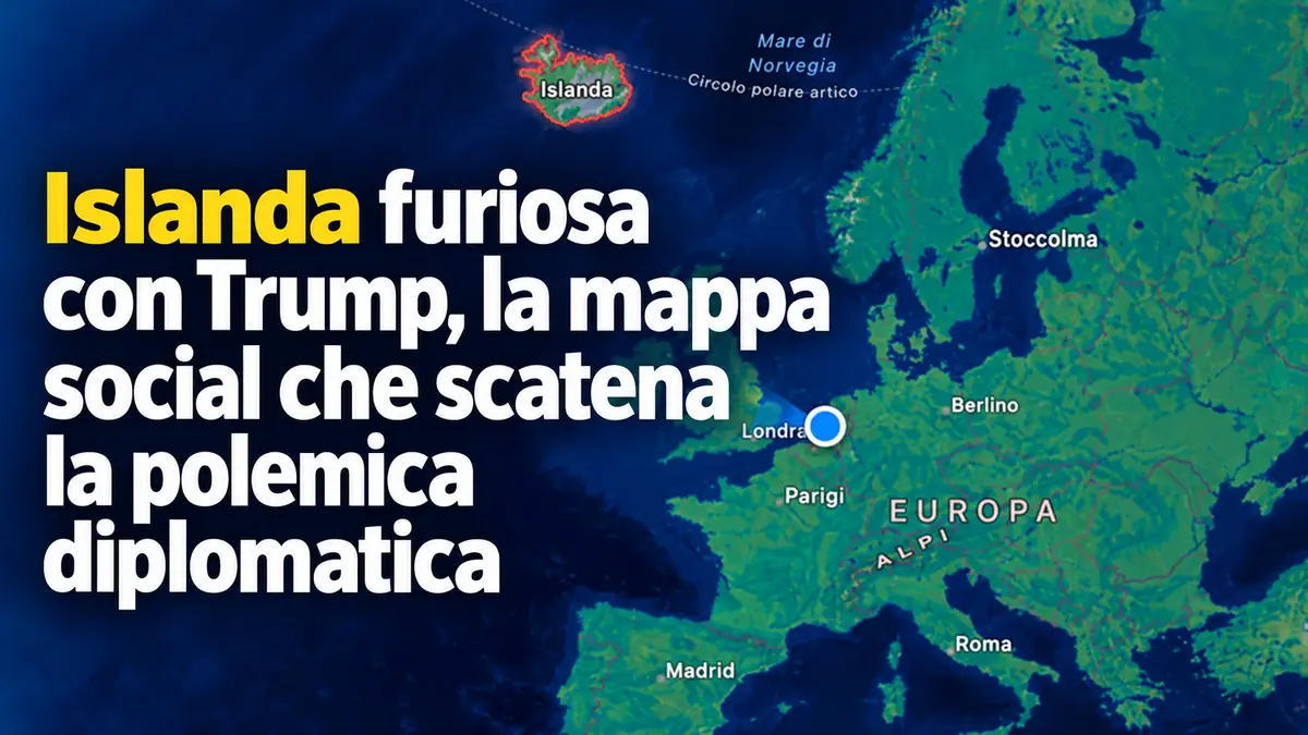 Islanda furiosa con Trump, la mappa social che scatena la polemica diplomatica