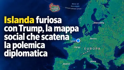 Islanda furiosa con Trump, la mappa social che scatena la polemica diplomatica
