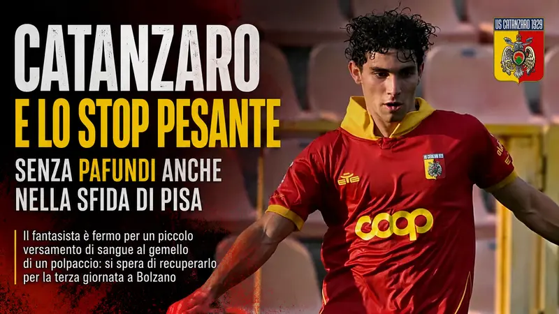 Catanzaro, Pafundi salta anche il Pisa: Gorgone perde qualità sulla trequarti