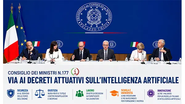 Intelligenza Artificiale, il Governo vara i decreti attuativi: nuove regole per scuola, lavoro, giustizia e sicurezza. Video