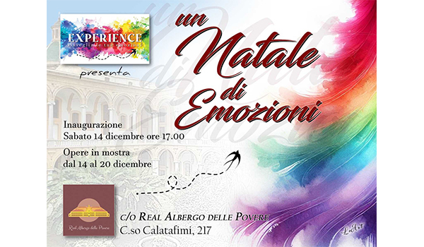 A Palermo la collettiva “Un Natale di Emozioni” a cura di Leonarda Zappulla. Al Real Albergo delle Povere dal 14 al 20 dicembre