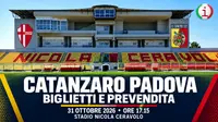 Catanzaro Padova al Ceravolo come acquistare i biglietti e quanto costano