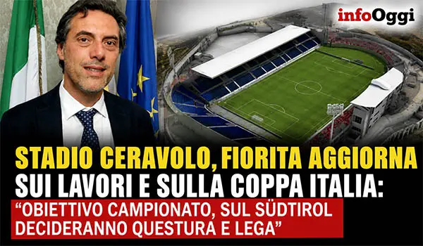 Stadio Ceravolo, Fiorita, aggiorna sui lavori e sulla Coppa Italia. Ecco le novità