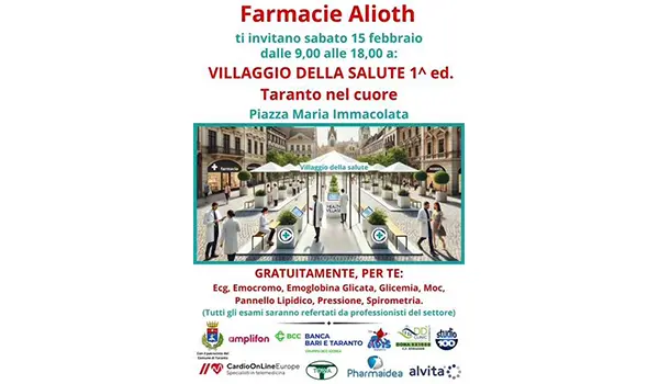A Taranto arriva il Villaggio della salute
