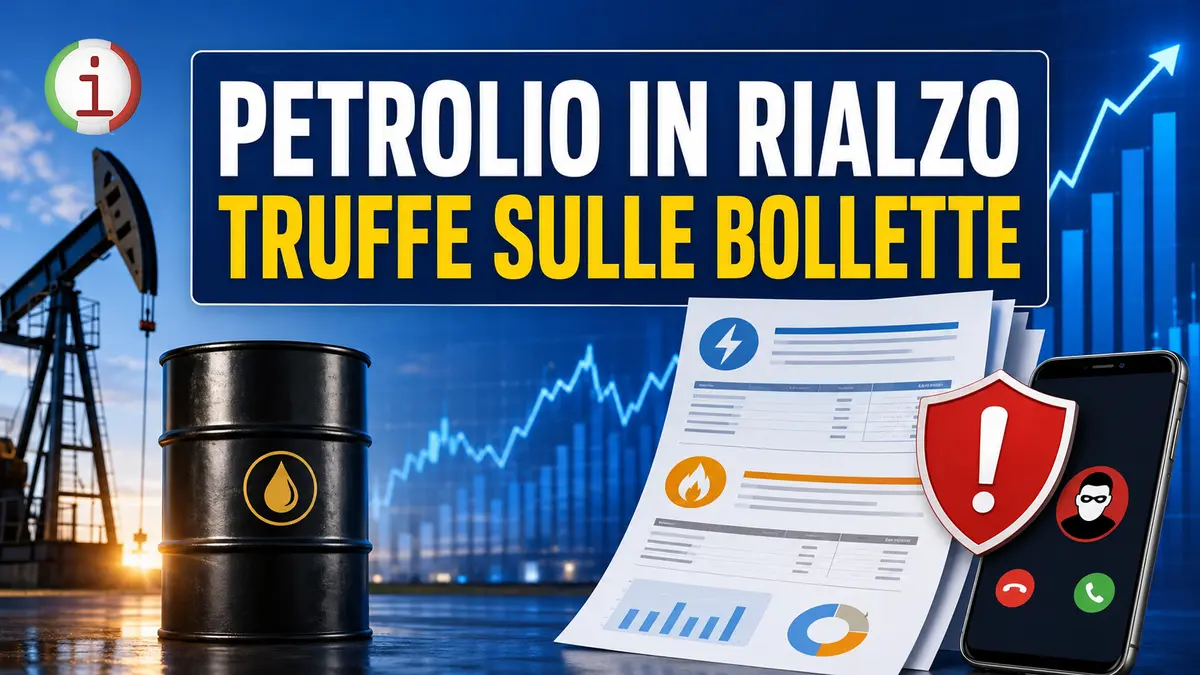 Energia, petrolio in aumento e truffe sulle bollette ancora diffuse in Italia