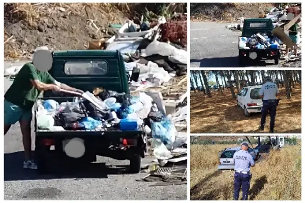 Catanzaro, “furbetti” dei rifiuti colti sul fatto