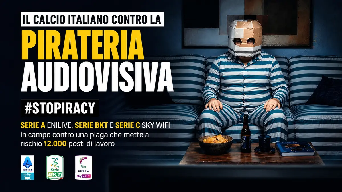 Calcio italiano unito contro la pirateria audiovisiva, parte la campagna Stopiracy