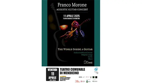 VII edizione Sguardi a Sud: Franco Morone in concerto al Teatro comunale di Mendicino