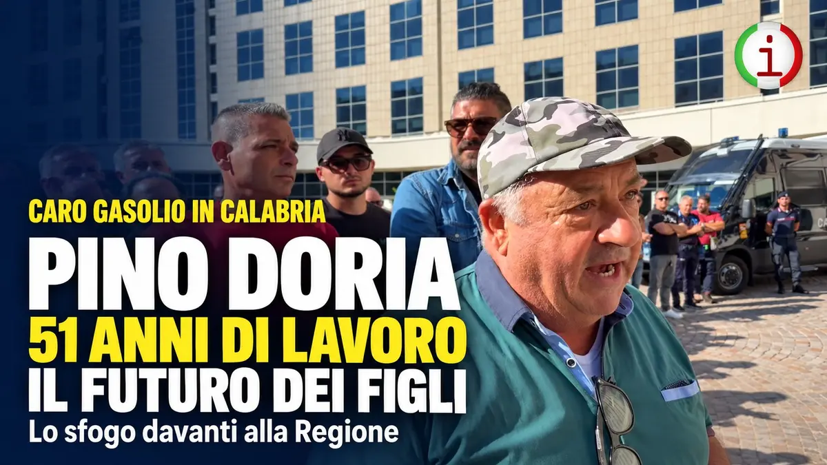 Caro gasolio in Calabria, lo sfogo di Pino Doria dopo 51 anni di lavoro per il futuro dei figli