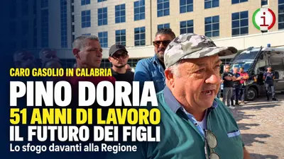 Caro gasolio in Calabria, lo sfogo di Pino Doria dopo 51 anni di lavoro per il futuro dei figli