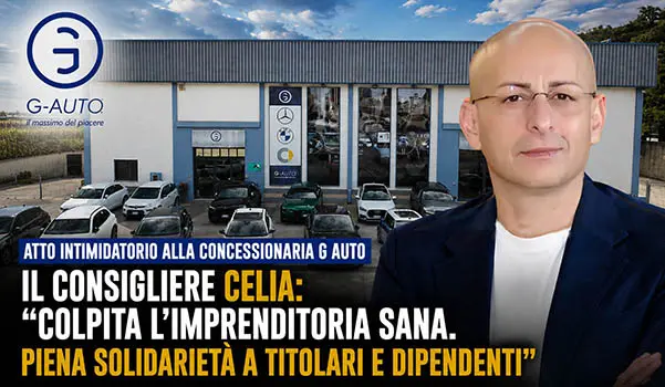 Celia: “G Auto non si tocca”. Solidarietà alla concessionaria dopo l’atto intimidatorio a Catanzaro