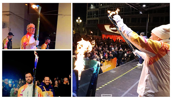 La Fiamma Olimpica illumina Catanzaro: Palanca accende il braciere tra emozione e valori di pace (Video)