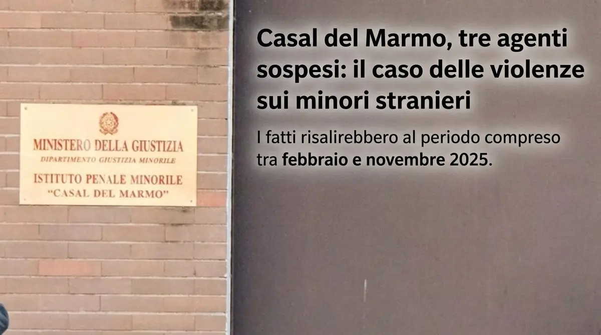 Casal del Marmo, tre agenti sospesi: il caso delle violenze sui minori stranieri