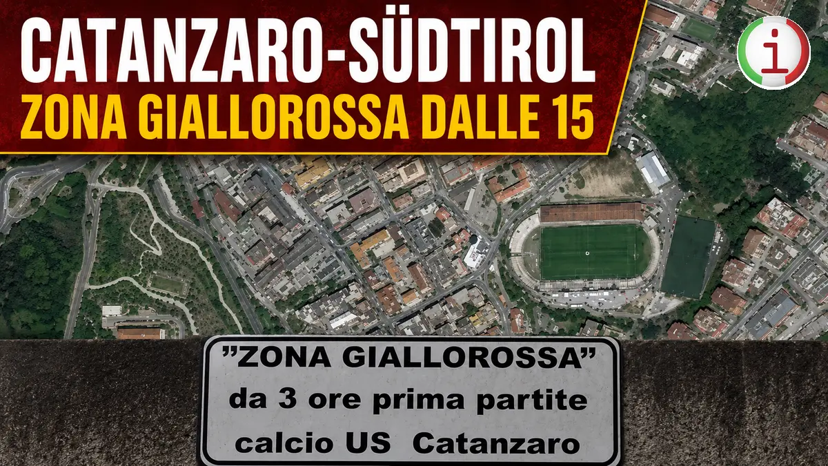 Catanzaro Südtirol, Zona Giallorossa dalle 15 e chiusura anticipata del cimitero di via Paglia