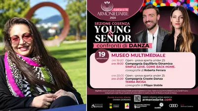 Armonie d’Arte a Cosenza: Young & Senior, danza protagonista al Museo Multimediale