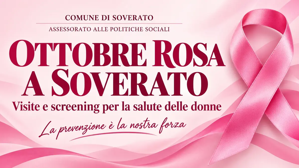 Ottobre Rosa a Soverato con visite e screening dedicati alla salute delle donne